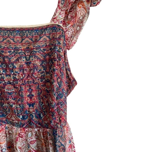 New! Haute Hippie Patchwork Print Maxi Dress - Picture 7 of 8